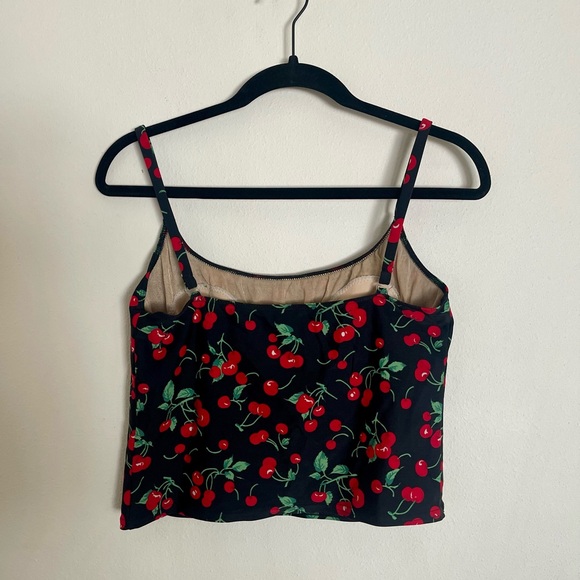 Red Cherry Tankini Top - Picture 5 of 8